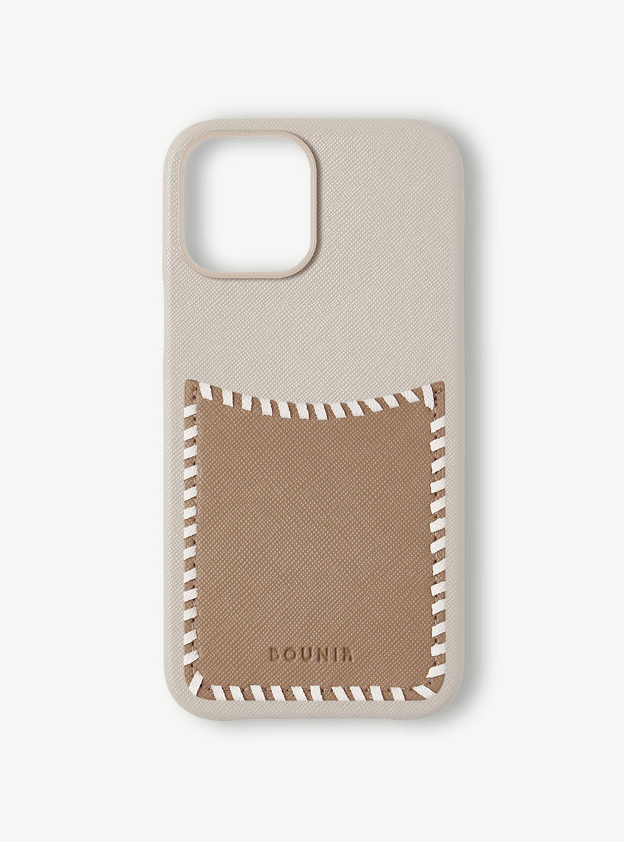 Embroidered Phone Case Off-White