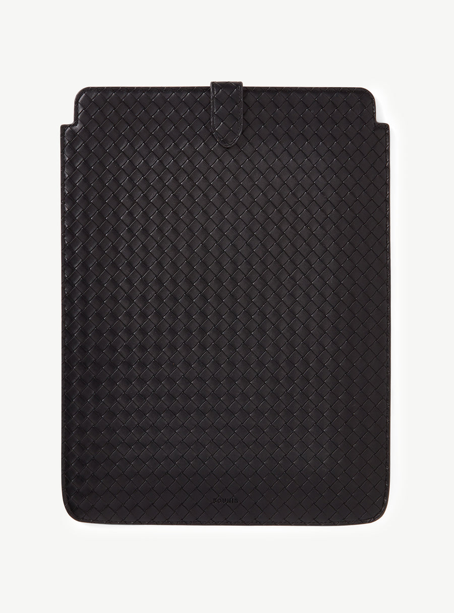 Signature Black Braided Laptop Case