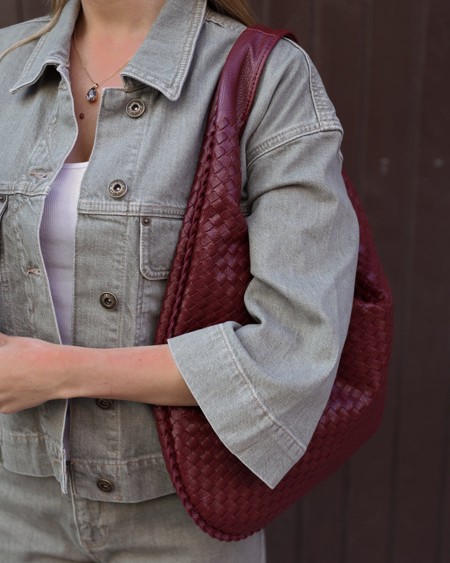 Sascha Handbag Burgundy