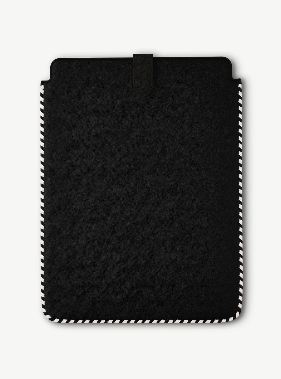 Embroidered Laptop Cover Black